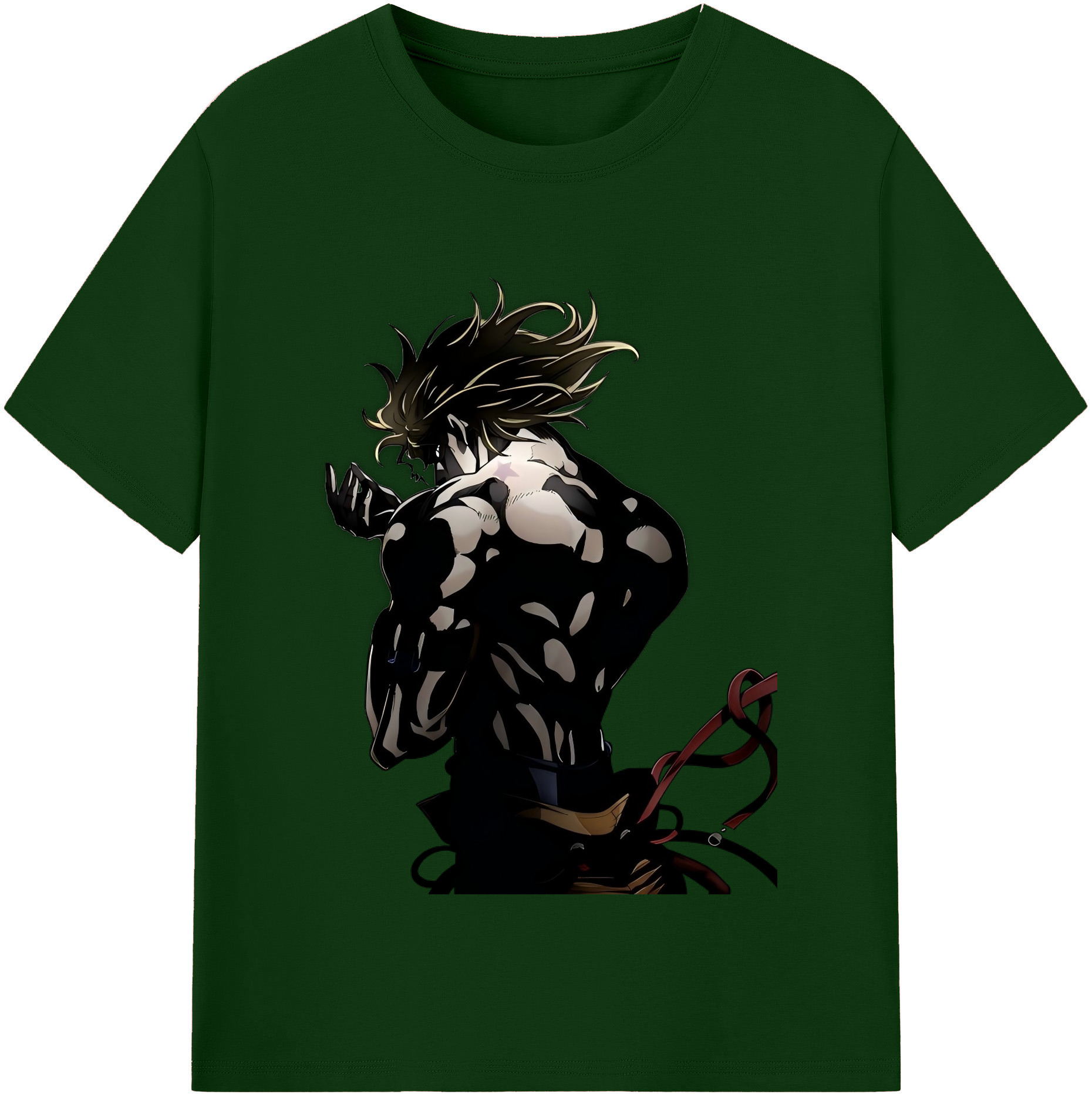 （画像用） ジョジョの奇妙な冒険 ディオ?ブランドー JoJo's Bizarre Adventure Dio Brando 綿100％半袖Tシャツ（フロントプリント）